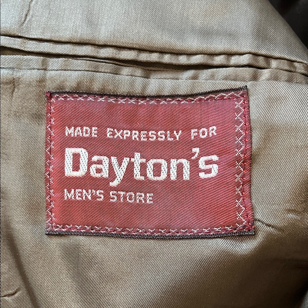 Vintage Dayton's Daniel Hechter Brown Wool Herringbone Blazer - Size Large - Picture 15 of 16